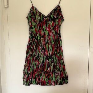 Indie Sleaze Era BB Dakota Multicolor Spaghetti Strap Dress